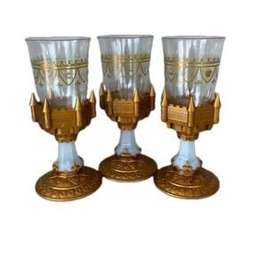 Disney Parks Beauty & The Beast Be Our Guest 3 Light Up Goblet Cup Disneyana